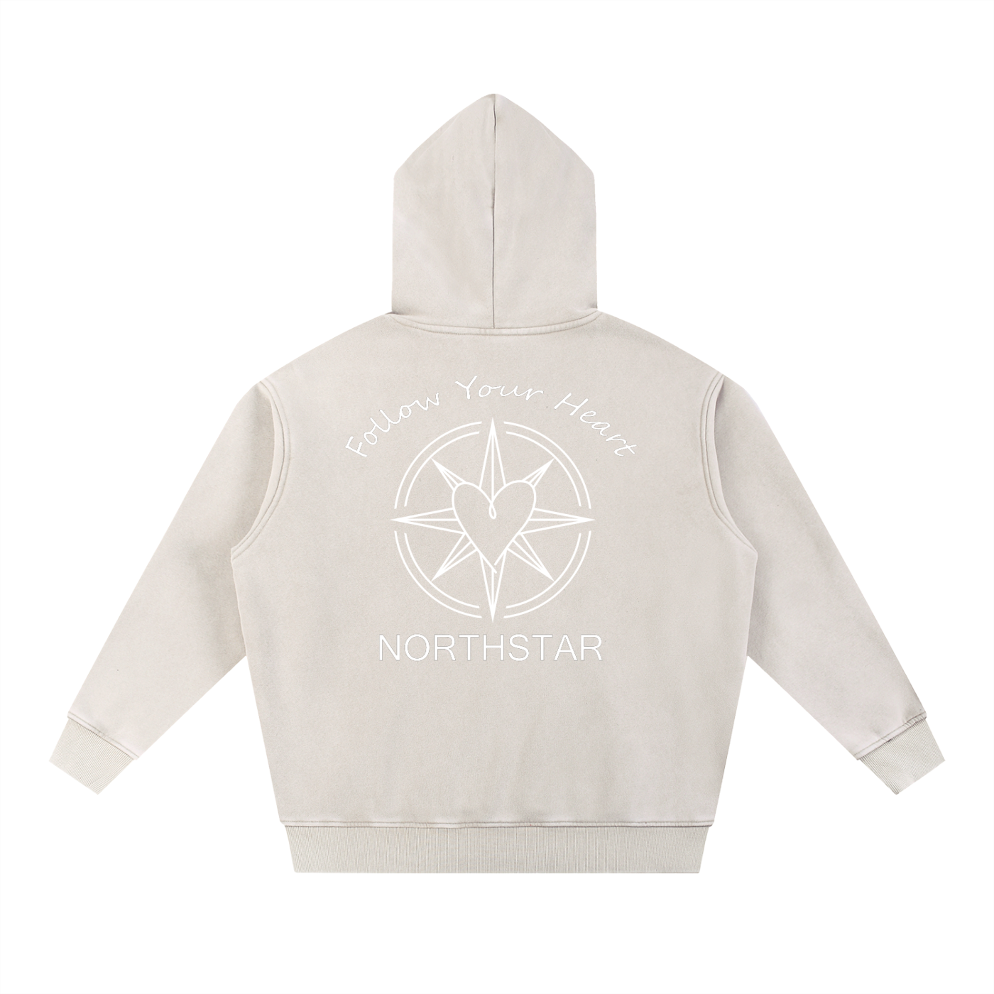 Oversize Snow Wash Fleece Hoodie