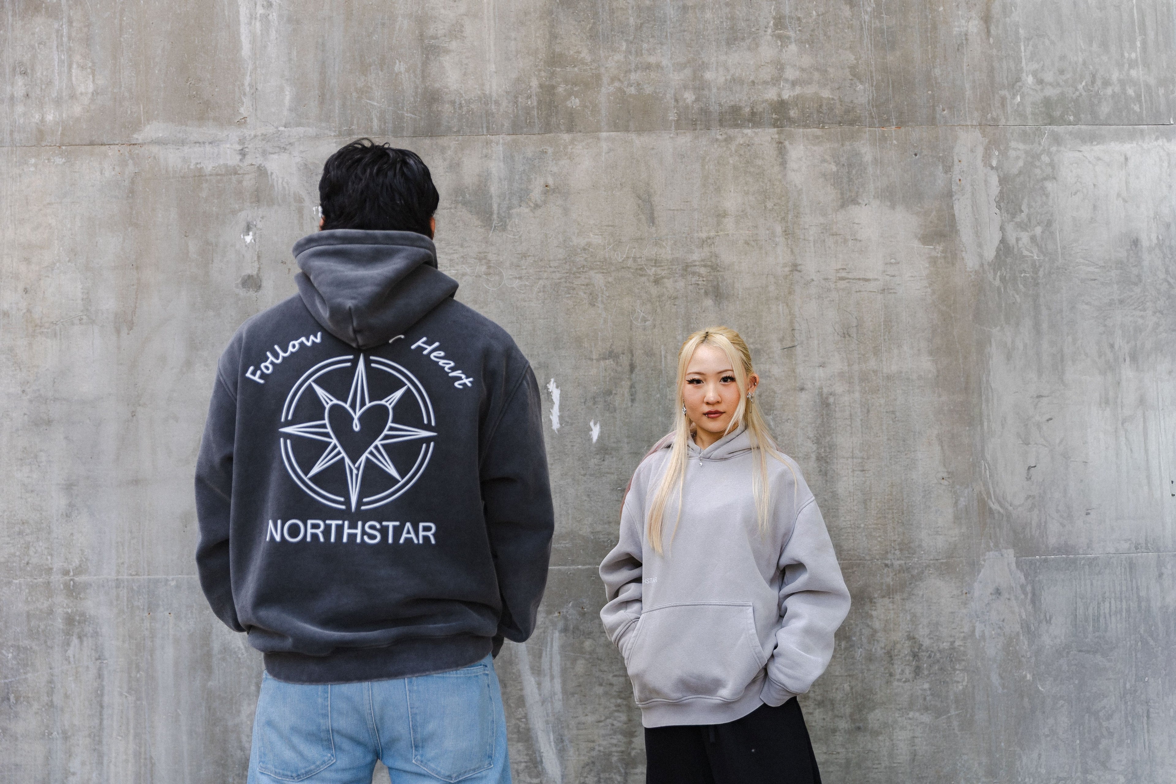 Oversize Snow Wash Fleece Hoodie