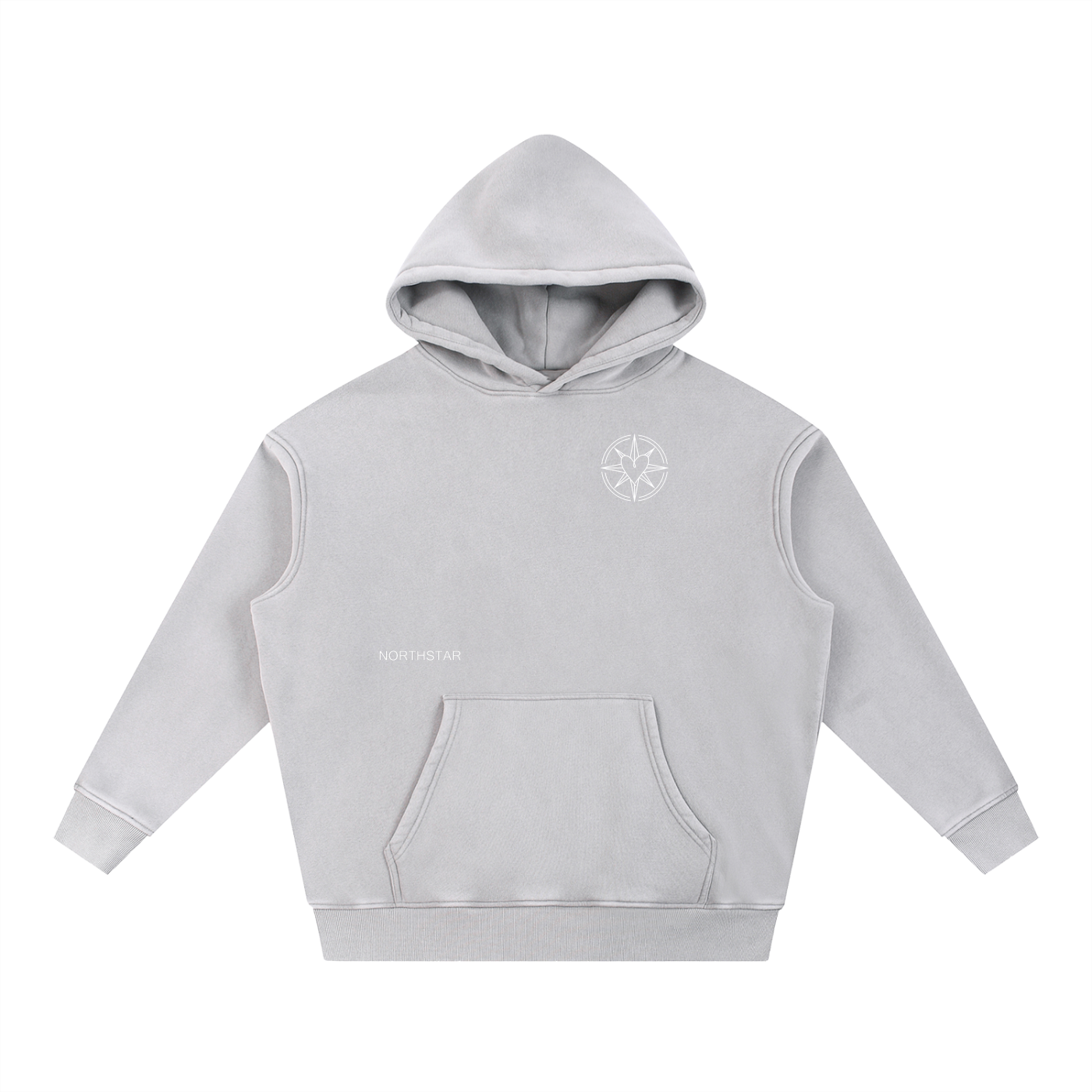 Oversize Snow Wash Fleece Hoodie