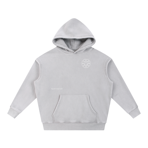 Oversize Snow Wash Fleece Hoodie
