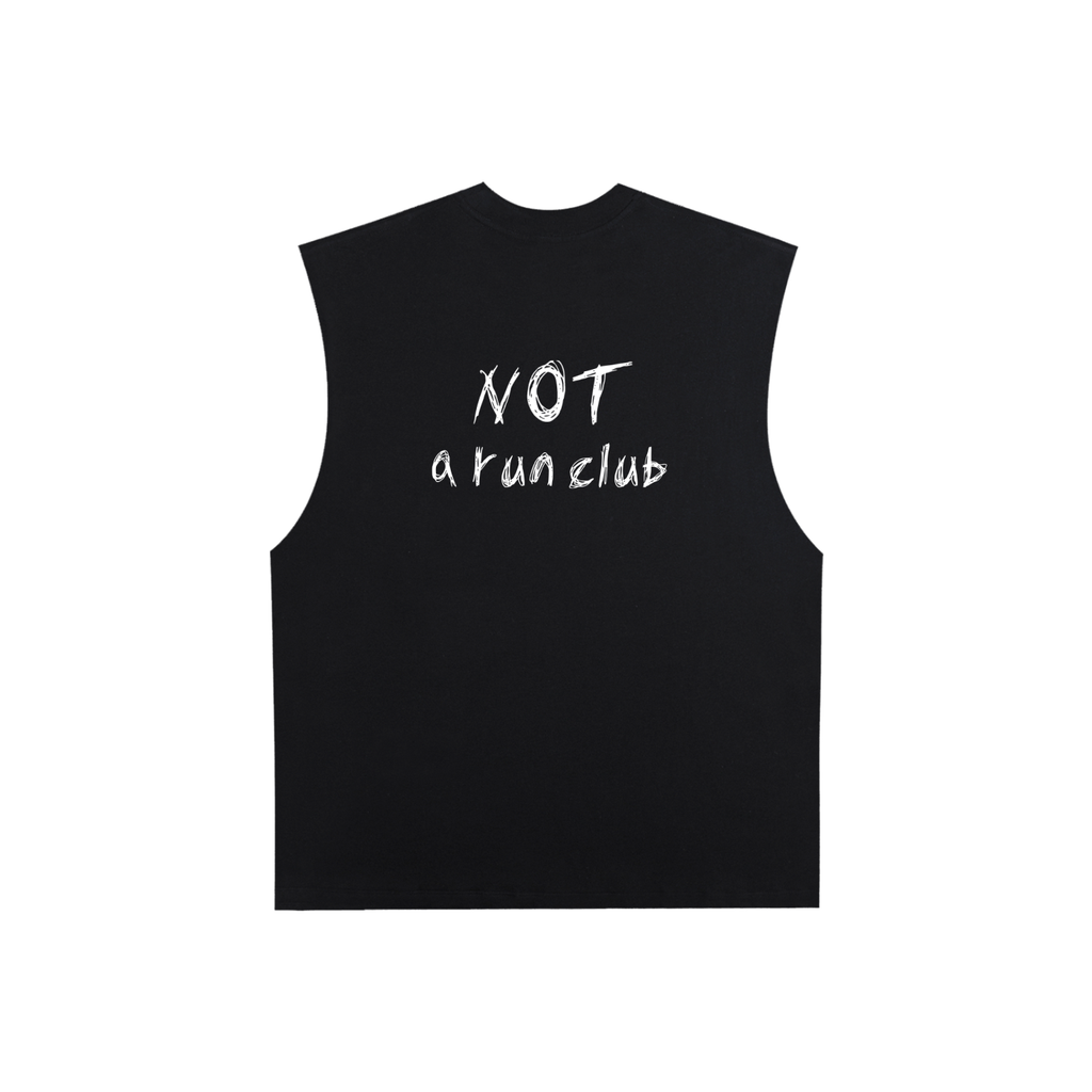 "Not a Run Club" Raw Edge Lightweight Cutoff